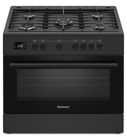 Ravanson Kuchnia gazowo elektryczna Ravanson KWGE-K90A Cheff Modern Black (czarny)
