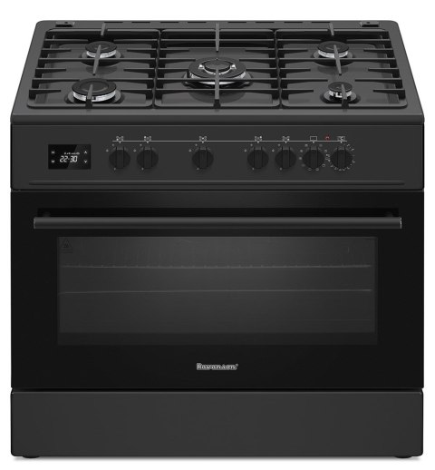 Ravanson Kuchnia gazowo elektryczna Ravanson KWGE-K90A Cheff Modern Black (czarny)