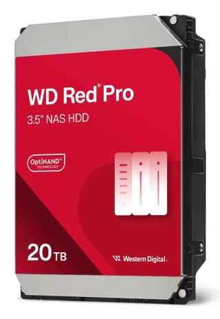 WD Dysk HDD WD Red Pro WD202KFGX (20 TB ; 3.5"; 512 MB; 7200 obr/min)