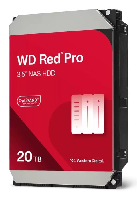 WD Dysk HDD WD Red Pro WD202KFGX (20 TB ; 3.5"; 512 MB; 7200 obr/min)