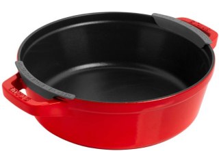ZWILLING Zestaw 3 naczyń żeliwnych z pokrywką STAUB 40508-387-0 - czerwony 24 cm