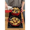 ZWILLING Zestaw 3 naczyń żeliwnych z pokrywką STAUB 40508-387-0 - czerwony 24 cm