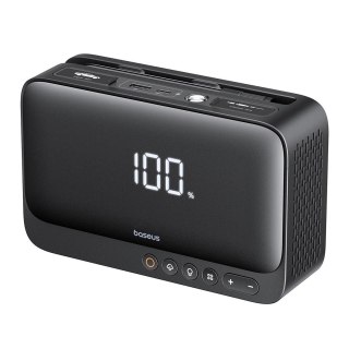 Baseus Jump starter Baseus Super Energy BS-CH013 4w1 600A z latarką / powerbankiem 6000mAh / kompresorem - czarny