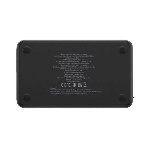 Baseus Powerbank Jump Starter do samochodu 1200A Baseus Super Energy Pro+ - czarny