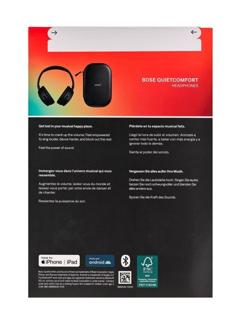 Bose Słuchawki Bose QuietComfort Headphones Black