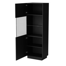 Cama MEBLE Witryna LIVERTI 59,5x42x178 czarny