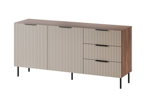 Cama MEBLE Komoda 1 ALMERA 156x42x75 orzech/kaszmir