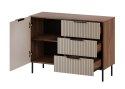 Cama MEBLE Komoda 2 ALMERA 104x42x75 orzech/kaszmir