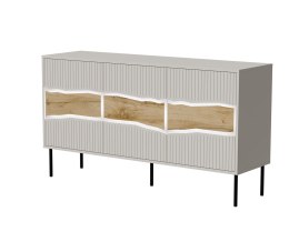 Cama MEBLE Komoda INSERTO 3D 143,5x40x80 kaszmir + LED