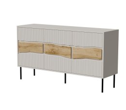 Cama MEBLE Komoda INSERTO 3D 143,5x40x80 kaszmir + LED