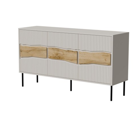 Cama MEBLE Komoda INSERTO 3D 143,5x40x80 kaszmir + LED