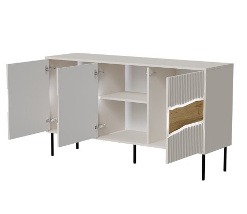 Cama MEBLE Komoda INSERTO 3D 143,5x40x80 kaszmir + LED