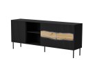 Cama MEBLE Komoda INSERTO 3D1W 190x40x80 czarny + LED