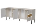 Cama MEBLE Komoda INSERTO 3D1W 190x40x80 kaszmir + LED