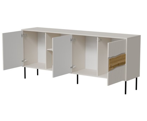 Cama MEBLE Komoda INSERTO 3D1W 190x40x80 kaszmir + LED