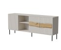 Cama MEBLE Komoda INSERTO 3D1W 190x40x80 kaszmir + LED