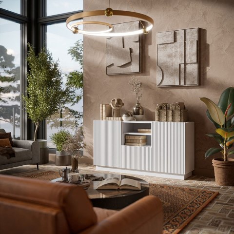 Cama MEBLE Komoda LIVERTI 150x42x78 biały