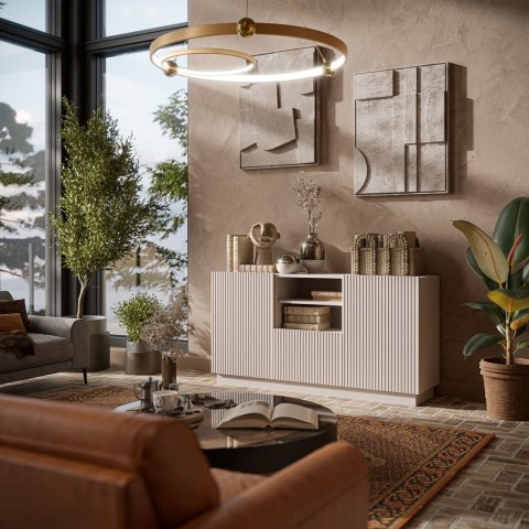 Cama MEBLE Komoda LIVERTI 150x42x78 kaszmir