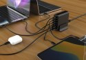 GEMBIRD GEMBIRD 6-PORTOWA SZYBKA ŁADOWARKA SIECIOWA GAN (PD) 6XUSB (2X USB-A + 4X USB-C), 75W, CZARNA