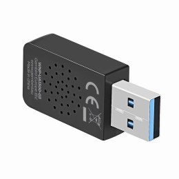 GEMBIRD GEMBIRD BEZPRZEWODOWA DWUPASMOWA KARTA SIECIOWA USB WIFI AC1300