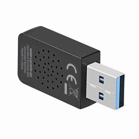 GEMBIRD GEMBIRD BEZPRZEWODOWA DWUPASMOWA KARTA SIECIOWA USB WIFI AC1300