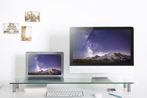 GEMBIRD GEMBIRD SZKLANA PODSTAWKA NA MONITOR ROZMIAR XL