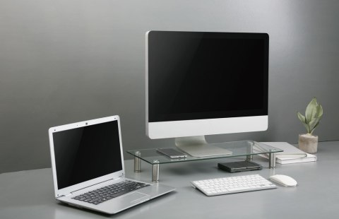 GEMBIRD GEMBIRD SZKLANA PODSTAWKA NA MONITOR ROZMIAR M