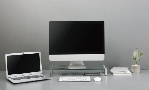 GEMBIRD GEMBIRD SZKLANA PODSTAWKA NA MONITOR ROZMIAR M