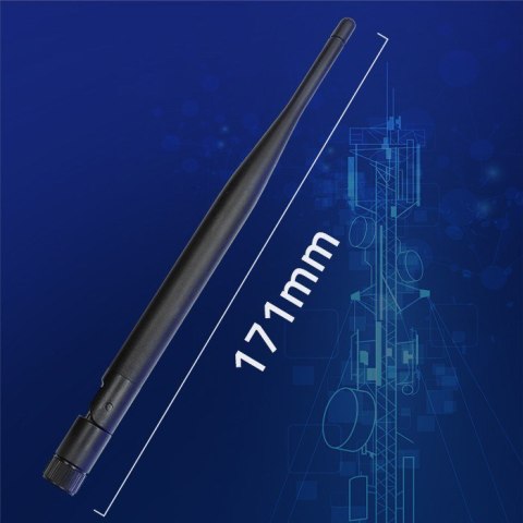 Qoltec QOLTEC ANTENA WI-FI 2.4/2.5GHZ | 5.1/5.8GHZ | 5DBI | DOOKÓLNA | WEWNĘTRZNA