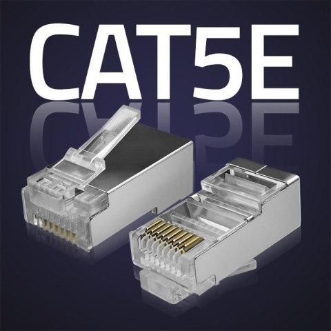 Qoltec QOLTEC WTYK ZŁĄCZE MODULARNE RJ45 | CAT5E | FTP | 100SZT
