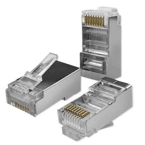 Qoltec QOLTEC WTYK ZŁĄCZE MODULARNE RJ45 | CAT6 | FTP | 100SZT