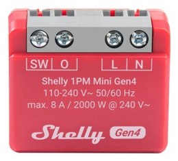 Shelly Mini przekaźnik WiFi z pomiarem energii Shelly 1PM Mini Gen4