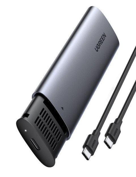 UGREEN Ugreen kieszeń na dysk SSD M.2 obudowa dysku USB 3.2 Gen 2 (SuperSpeed USB 10 Gbps) + kabel USB Typ C 0,5m szary (CM400 10902)