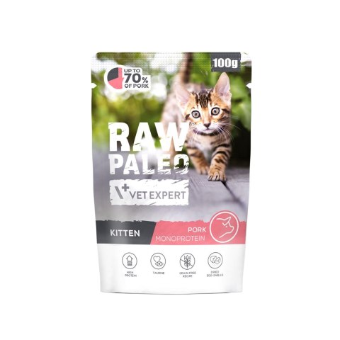 VetExpert VetExpert Raw Paleo Kitten Cat Pork 100g