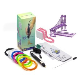 3Doodler 3DOODLER FLOW ESSENTIALS ZESTAW DŁUGOPISU DO DRUKOWANIA 3D + 8 SZT RÓŻNOKOLOROWYCH SZPUL FILAMENTU 1,75MM FLOW (WYPRZEDAŻ)