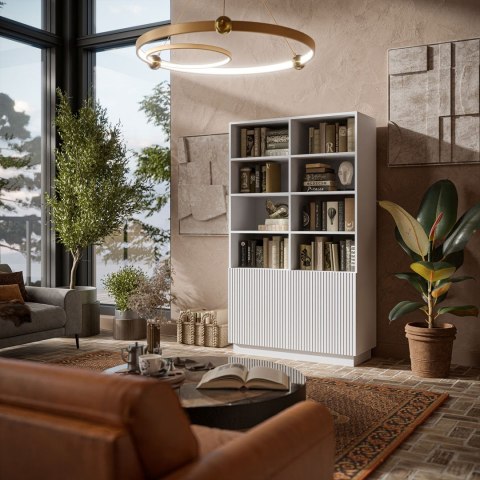 Cama MEBLE Regał LIVERTI 100x42x171 biały