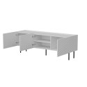 Cama MEBLE Szafka RTV 3D LUCCA 165x40x59 biały