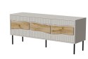 Cama MEBLE Szafka RTV INSERTO 3D 143,5x40x61,5 kaszmir + LED