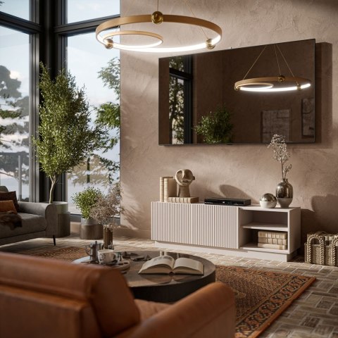 Cama MEBLE Szafka RTV LIVERTI 150x42x48 kaszmir