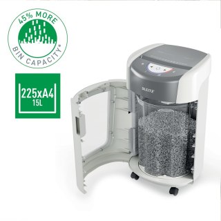 LEITZ Niszczarka Leitz IQ OptiMax Home Office 225, 15l, P5, 6 kartek, Automatyczny Start/Stop, Funkcja cofania, Obrotowy pojemnik - 33