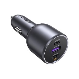 UGREEN Ugreen Ładowarka EC705 samochodowa 130W 2x USB-C 1x USB-A - szara