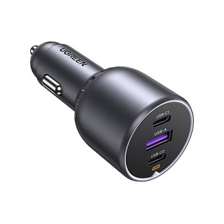 UGREEN Ugreen Ładowarka EC705 samochodowa 130W 2x USB-C 1x USB-A - szara