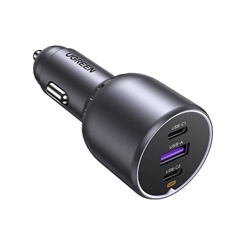 UGREEN Ugreen Ładowarka EC705 samochodowa 130W 2x USB-C 1x USB-A - szara