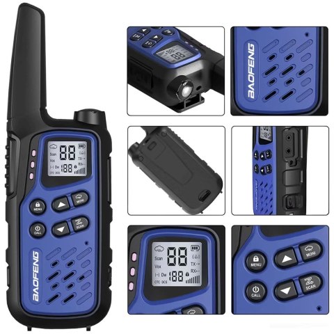 BAOFENG Krótkofalówka Baofeng BF-T25E Dark Blue, 2 sztuki