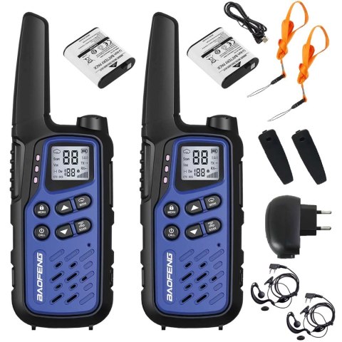 BAOFENG Krótkofalówka Baofeng BF-T25E Dark Blue, 2 sztuki