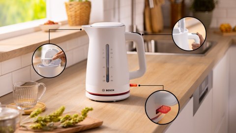 BOSCH Czajnik elektryczny Bosch MyMoment TWK3M121 (2400W ; biały)