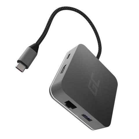 Green Cell GREEN CELL ADAPTER, PRZEJŚCIÓWKA HUB USB-C 6W1