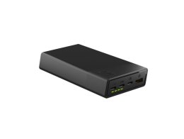 Green Cell GREEN CELL POWERBANK POWERPLAY 20S CZARNY 20000MAH 22,5W 3X USB-C PD 1X USB-A