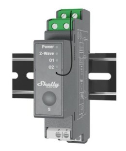 Shelly Shelly 2-kanałowy przekaźnik na szynę DIN Shelly Qubino Pro 2