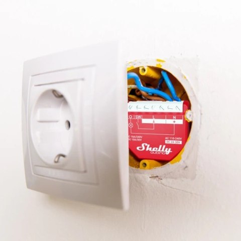 Shelly Shelly Qubino Wave 1PM - 1-kanałowy przekaźnik dopuszkowy/sterownik Z-Wave 230 V z pomiarem mocy